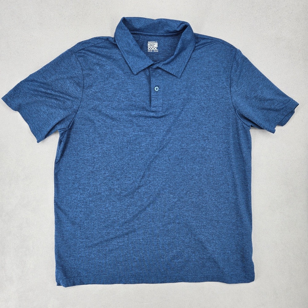 Weatherproof 32 Degrees XXL Blue Polo Shirt Mens Athleisure Gorpcore 3497